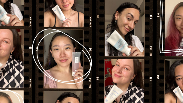 editors holding Korean Moisturizers